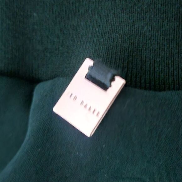 Ted Baker Aliadd Rib Detail Pull On Pant in Dark Green - Picture 7 of 12